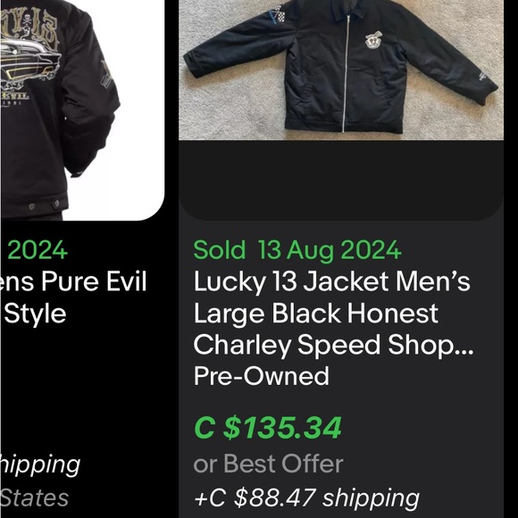 Lucky 13 Biker Jacket / Medium / Lucky 13 Physco - Picture 11 of 11